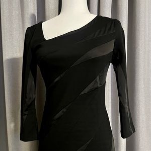 Max & Cleo Women Cocktail Formal Sheath Dress Long Sleeves Stretch